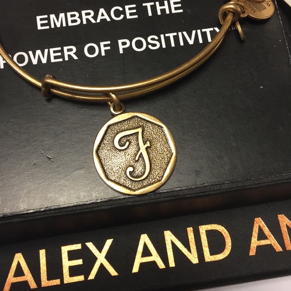 Alex and Ani Initial Bracelet F - Picture 2 of 4